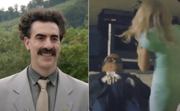 Trumpov poradca si strčil ruky do gatí pred mladou novinárkou. V tej chvíli do izby vtrhol Borat