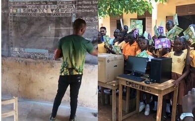 Učitel z Ghany, který učil Word kreslením na tabuli, konečně dostal nové počítače. Svět musel po zhlédnutí dojemných fotek konat Učitel z Ghany, který učil Word kreslením na tabuli, konečně dostal nové počítače. Svět musel po zhlédnutí dojemných fotek konat