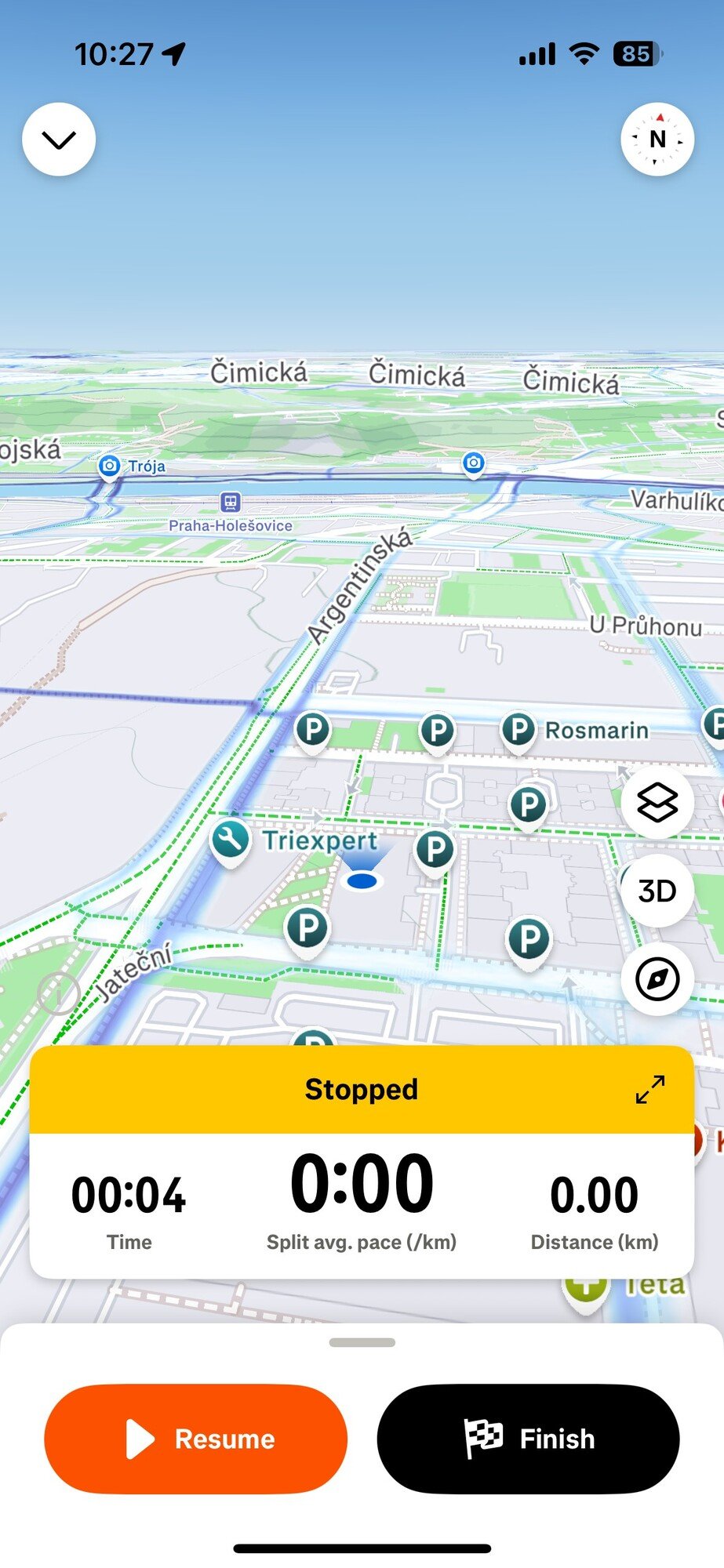 Mapy si můžeš přehodit i do 3D