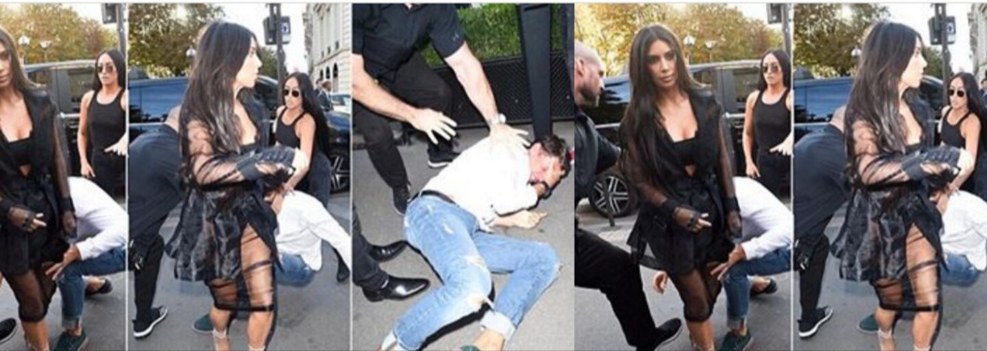 Ukrajinec proklouzl přes ochranku Kim Kardashian a políbil ji rovnou na zadek. Nepochopený žertík z něj udělal nepřítele společnosti