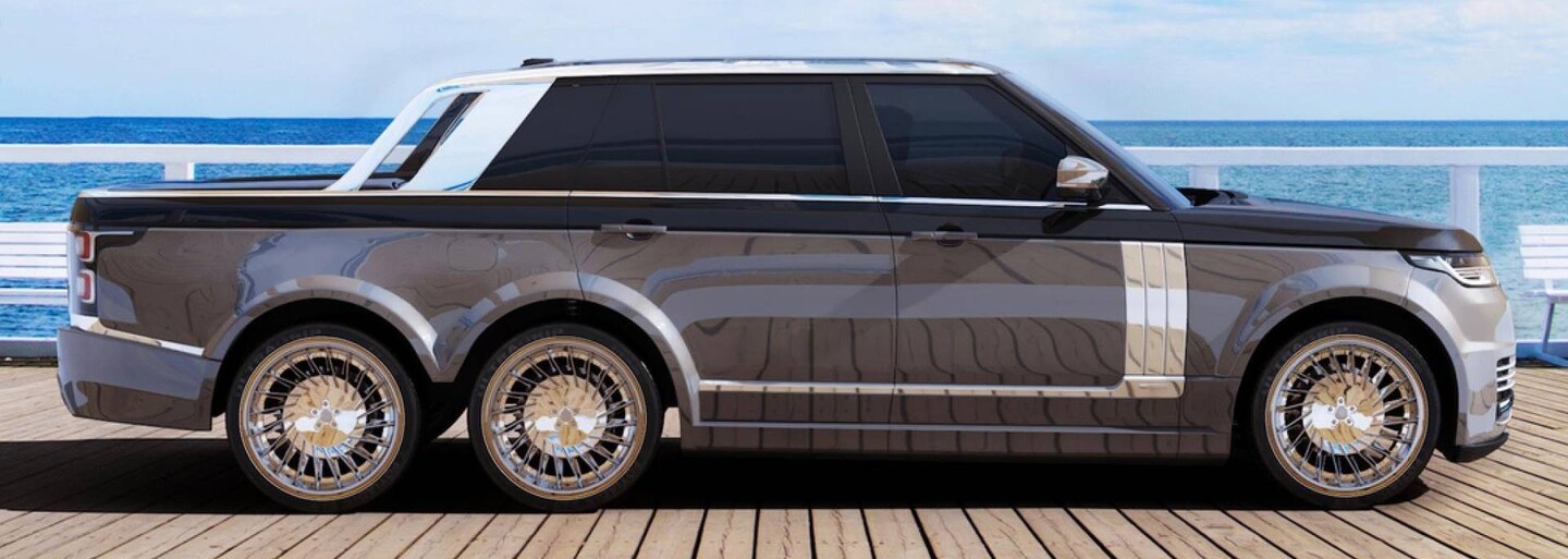 Luxusní pick-up se třemi nápravami? To je Range Rover z dílny specialisty na jachty