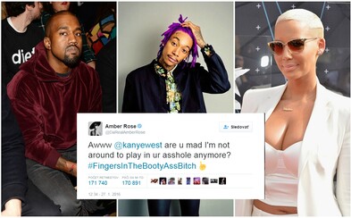 Urazený Kanye sa ostro pustil do Wiza Khalifu, pričom sa do ich výmeny názorov zapojila aj priama Amber Rose Urazený Kanye sa ostro pustil do Wiza Khalifu, pričom sa do ich výmeny názorov zapojila aj priama Amber Rose