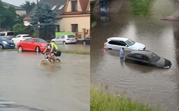 Utopené autá aj cyklista na „vodnom bicykli“. Ako dopadla Bratislava po silnej búrke, ktorá ochromila dopravu?