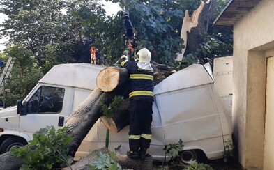 V Česku už řádí bouře: Hasiči hlásí desítky incidentů, silný vítr láme stromy V Česku už řádí bouře: Hasiči hlásí desítky incidentů, silný vítr láme stromy