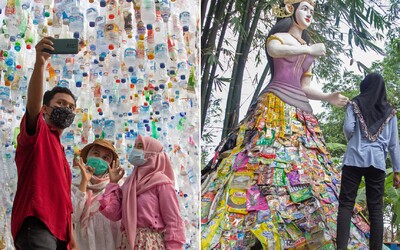 V Indonézii vzniklo múzeum z plastového odpadu. Má upozorniť na katastrofické znečistenie morí a oceánov