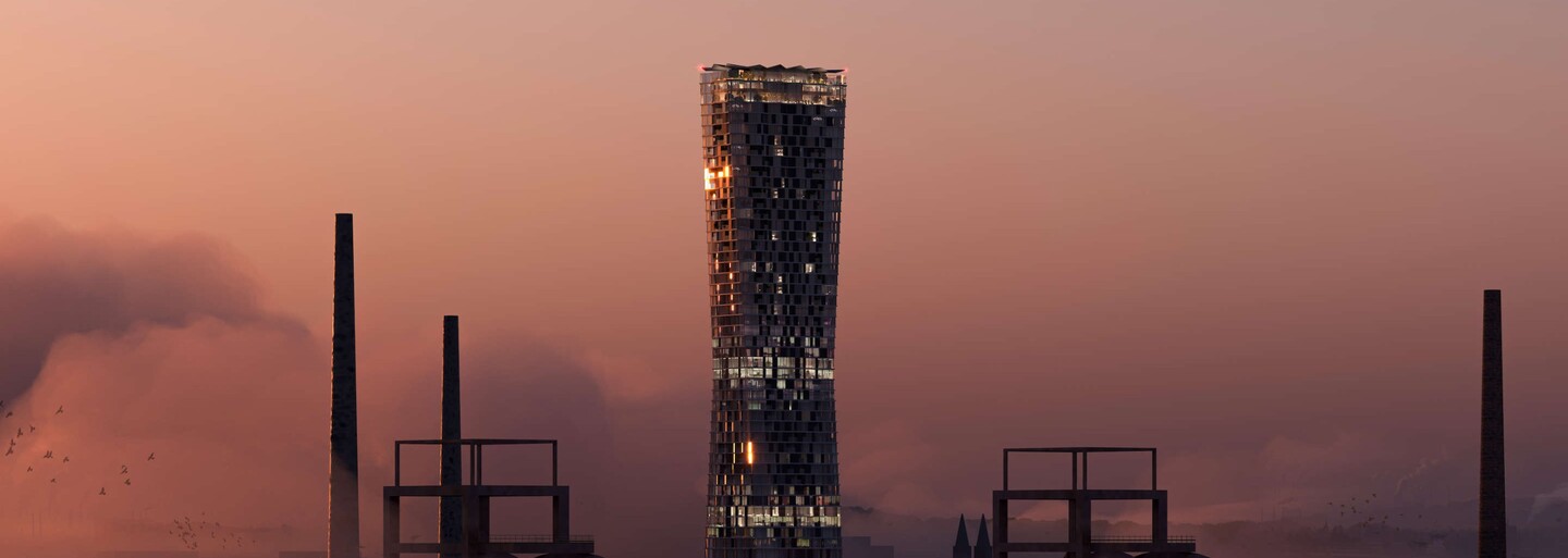 V Ostravě bude vztyčen mrakodrap, který se stane nejvyšší stavbou v Česku. Bude mít 235 metrů
