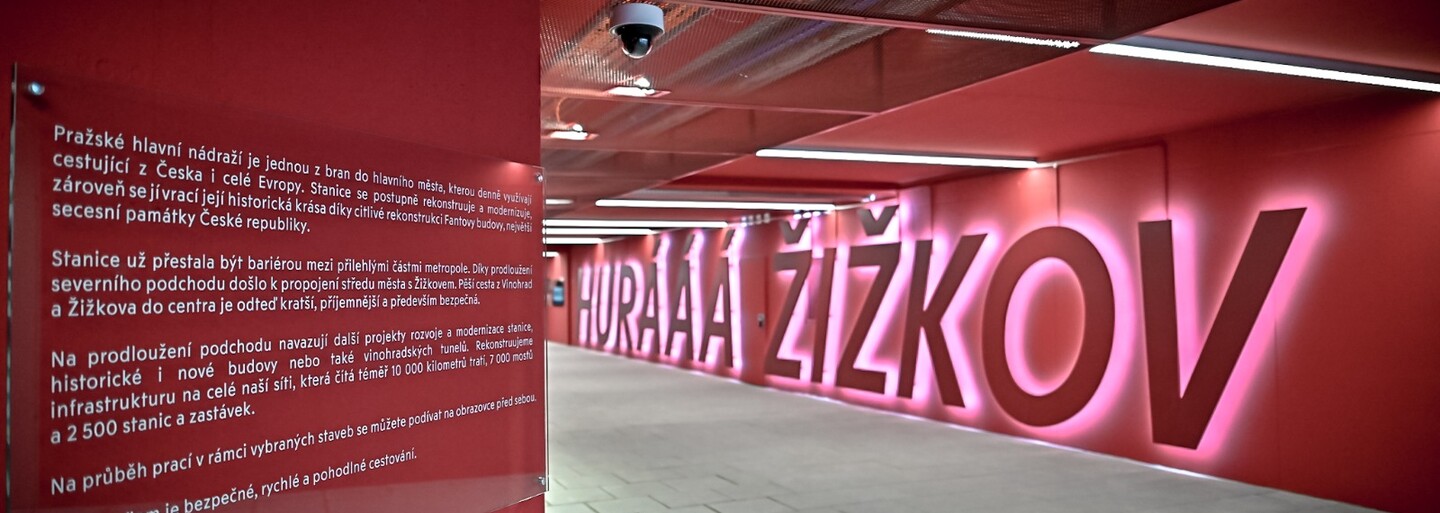 V Praze byl otevřen podchod z Hlavního nádraží na Žižkov. Čekalo se na něj několik let