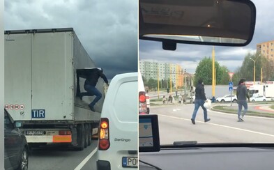 Na Slovensku vyskakovali migranti z kamionu. Virální video okamžitě začala řešit policie Na Slovensku vyskakovali migranti z kamionu. Virální video okamžitě začala řešit policie