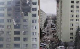 V paneláku na Slovensku vybuchl plyn, mohutná exploze vybila všechna okna a zničila několik pater (Aktualizováno)