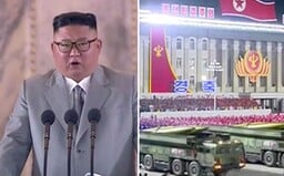 V Severnej Kórei bola nezvyčajná nočná vojenská prehliadka. Kim Čong-un predviedol nové rakety