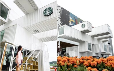 Na Tchaj-wanu postavili kavárnu Starbucks z 29 lodních kontejnerů. Budova se ihned stala instagramovým hitem Na Tchaj-wanu postavili kavárnu Starbucks z 29 lodních kontejnerů. Budova se ihned stala instagramovým hitem