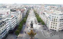 Václavské náměstí se změní. Architekti odhalili vizualizaci, která počítá s tramvajemi i místy pro odpočinek