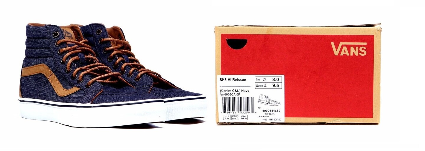 Vans a dvojice provedení modelu Sk8-Hi s denimovým svrškem