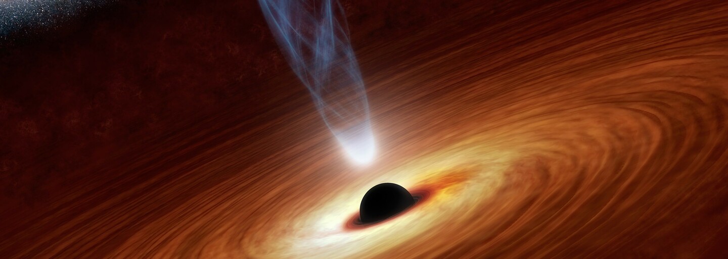 Vědci poprvé spatřili světlo, které se skrývá za černou dírou. Potvrdili tak Einsteinovu teorii