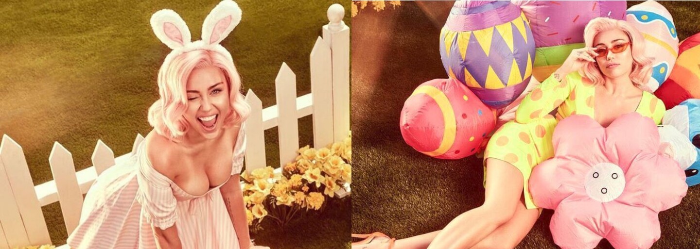 Veľká noc v podaní Miley Cyrus je poriadne horúca. V sérii odvážnych fotiek si speváčka užíva slnečnú jar