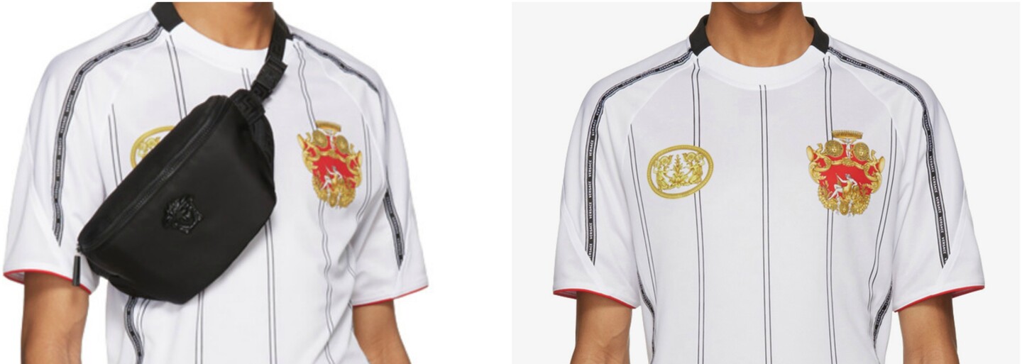 Versace ponúka vlastný futbalový dres za viac ako 570 €