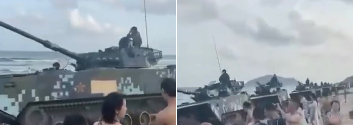 VIDEO: Čína rozmiestnila armádu s ťažkou technikou na pobrežie, ktoré hraničí s Taiwanom
