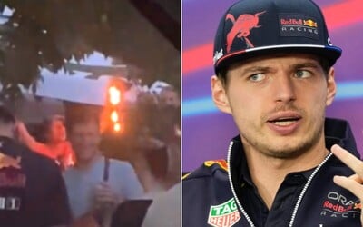 VIDEO: Fanúšikovia Red Bullu pálili v Maďarsku šiltovku Mercedesu. Podľa Verstappena to bolo nechutné