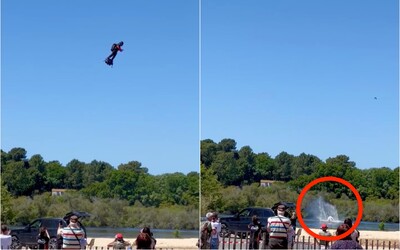 VIDEO: Flyboard Inventor Flew Tens Of Meters Above Ground, Then Crashed Into A Lake. He Ended Up In The Hospital