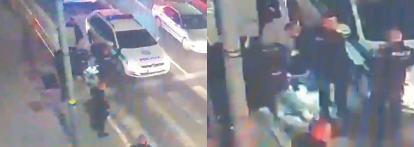 VIDEO: Muž presviedčal nitrianskych policajtov, že ho chce niekto uniesť. Po chvíli mu museli zachraňovať život