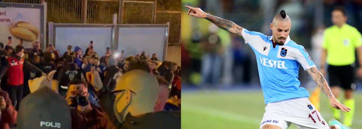 VIDEO: „Postavíme ti sochu.“ Tureckí fanúšikovia vyrobili Marekovi Hamšíkovi slovenský transparent. Futbalista im osobne poďakoval