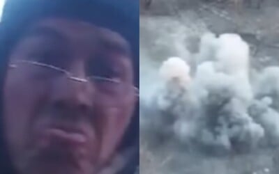 VIDEO: Ruský tankista vyplazoval jazyk na kameru. O pár minút ho dobrá nálada prešla
