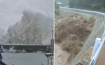 VIDEO: Silný tajfún bičuje Japonsko. Obrovské nánosy kalnej vody zaplavili mestá aj obce, zranilo sa už viac ako 60 osôb