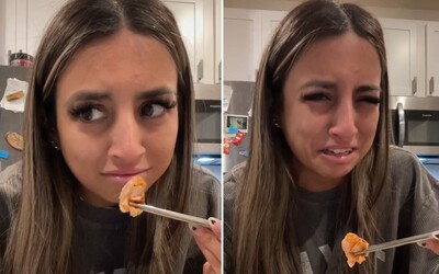 VIDEO: Veganka se na Tiktoku rozplakala, když po dvou letech znovu jedla maso. Svému pokrmu se omluvila
