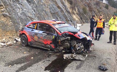 Video zaznamenává hrůzostrašnou nehodu na Rallye Monte Carlo Video zaznamenává hrůzostrašnou nehodu na Rallye Monte Carlo
