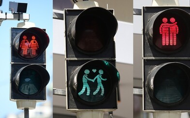 Viedeň v rámci podpory homosexuálnych partnerstiev upravila svoje semafory pre chodcov trefnými postavičkami Viedeň v rámci podpory homosexuálnych partnerstiev upravila svoje semafory pre chodcov trefnými postavičkami