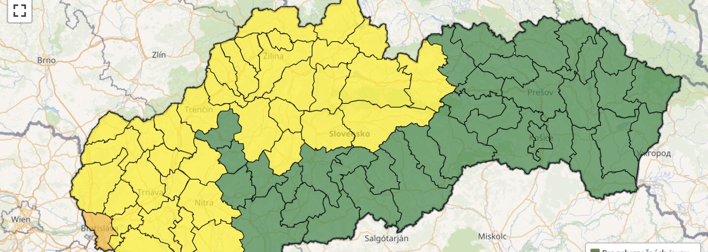 Víkend na Slovensku skomplikuje silný vietor, snehové záveje či povodne. Meteorológovia vydali výstrahu