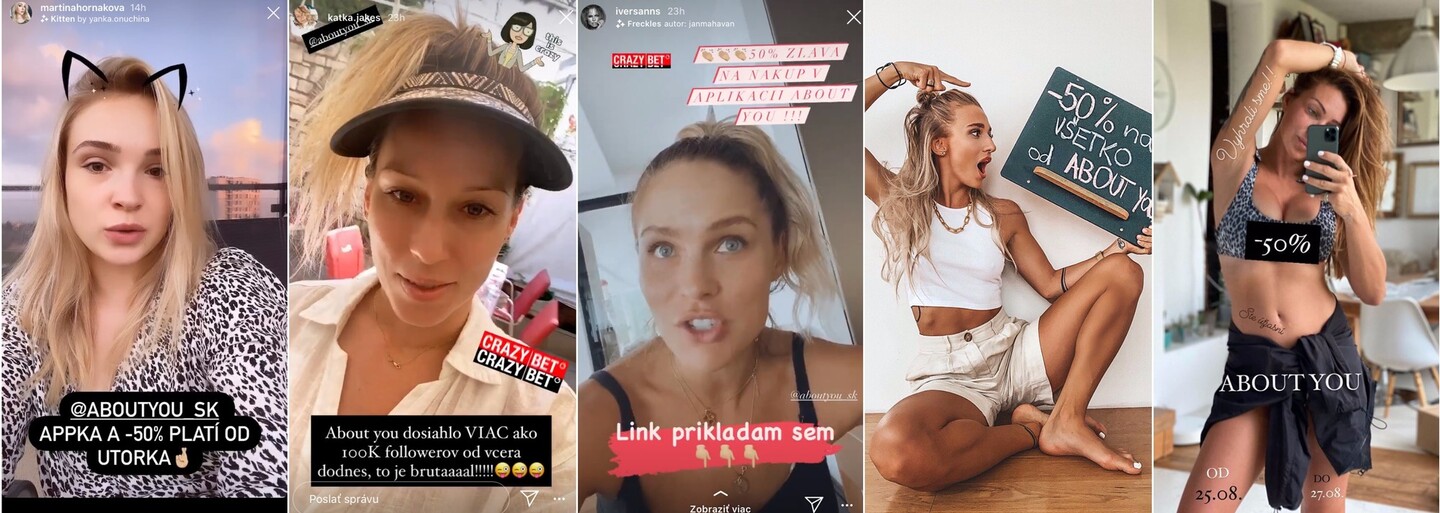 Vojna medzi slovenskými influencermi: „Vodu kážete, víno pijete,“ odkazujú si. Môže za to masívna kampaň About You