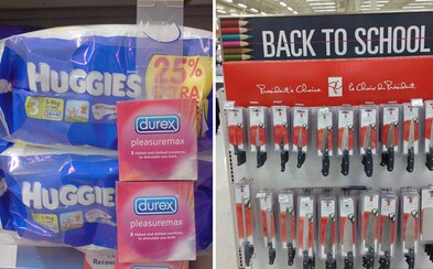 Vtipné zlyhania zo supermarketov. Návrat do školy si vraj treba spríjemniť fľašou alkoholu Vtipné zlyhania zo supermarketov. Návrat do školy si vraj treba spríjemniť fľašou alkoholu