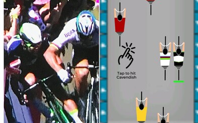 Vybi si zlosť z diskvalifikácie Peťa Sagana v chytľavej slovenskej hre. Ak budeš klikať dostatočne rýchlo, Mark Cavendish skončí na zemi Vybi si zlosť z diskvalifikácie Peťa Sagana v chytľavej slovenskej hre. Ak budeš klikať dostatočne rýchlo, Mark Cavendish skončí na zemi