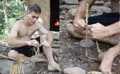 Vyrobiť vŕtačku holými rukami? Chlapík milujúci primitívne technológie by sa v divočine nestratil Vyrobiť vŕtačku holými rukami? Chlapík milujúci primitívne technológie by sa v divočine nestratil