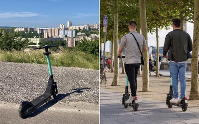 Vyskúšali sme nové zdieľané elektrokolobežky Tier. Sú robustnejšie a bezpečnejšie, majú dve brzdové páčky a vedia ti nabiť mobil