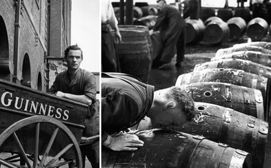Vzácný pohled do zákulisí tradiční výroby piva Guinness. Záběry z 50. let ukazují vášeň v očích zaměstnanců Vzácný pohled do zákulisí tradiční výroby piva Guinness. Záběry z 50. let ukazují vášeň v očích zaměstnanců