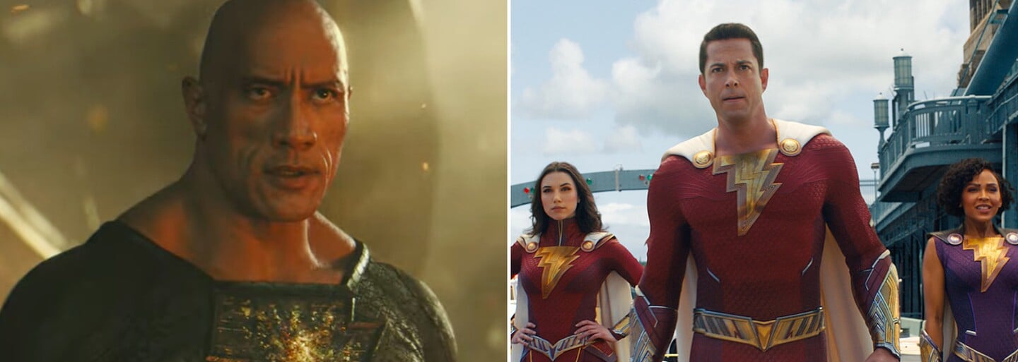 Warner Bros. ukázalo nové trailery na Black Adama a Shazama. Nakonec budou zřejmě bojovat se Supermanem