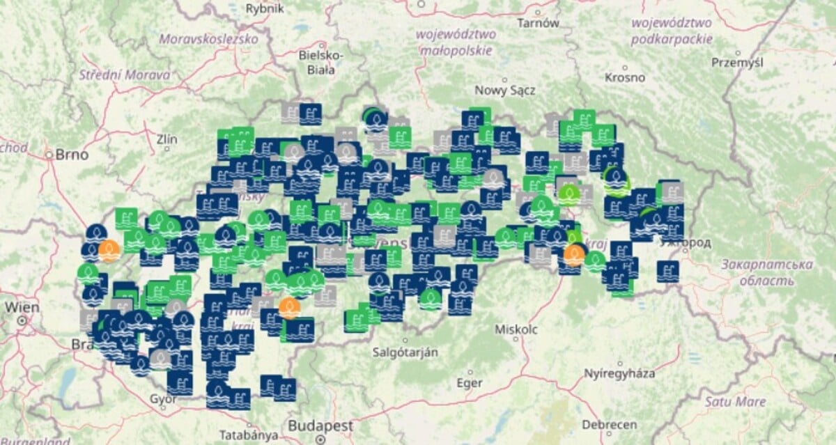 mapa kupaliska