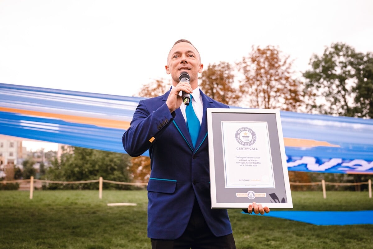 Margot, světový rekord, hamaka