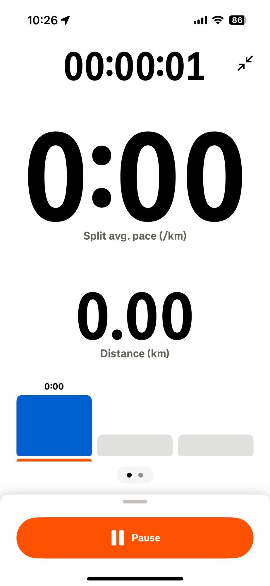 Příklad funkce v appce Strava