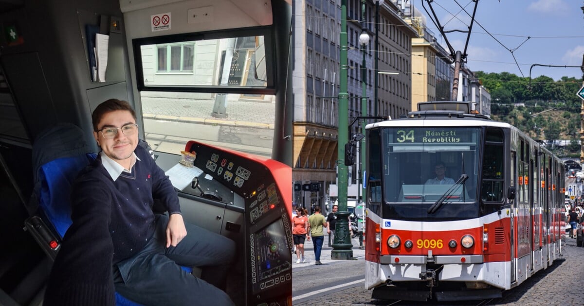 David řídí tramvaje v Praze: Slováci mi vynadali, protože si mysleli, že jsem Ukrajinec