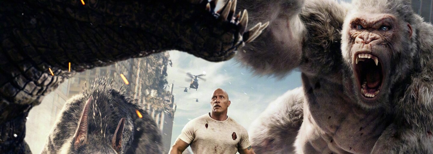 Zabudnite na Transformers. Dwayne Johnson vám v Besnení ukáže, ako má vyzerať zábavný akčný blockbuster, ktorý sa neberie vážne (Recenzia)