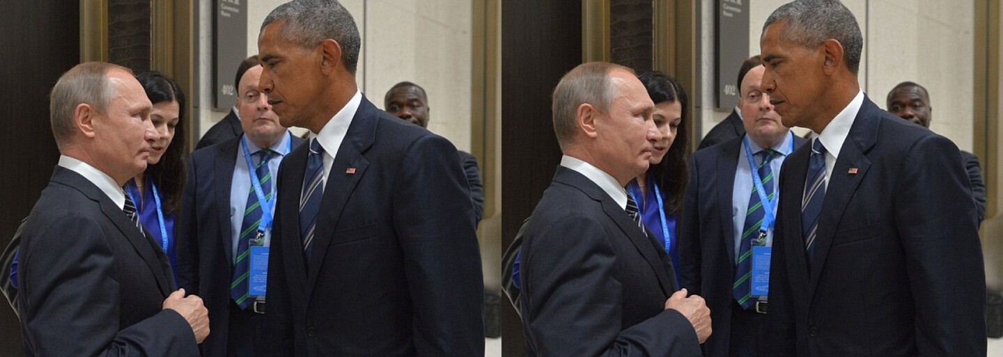 Znalci Photoshopu si vzali do parády setkání Putina s Obamou. Kdo z něj vyšel jako vítěz?