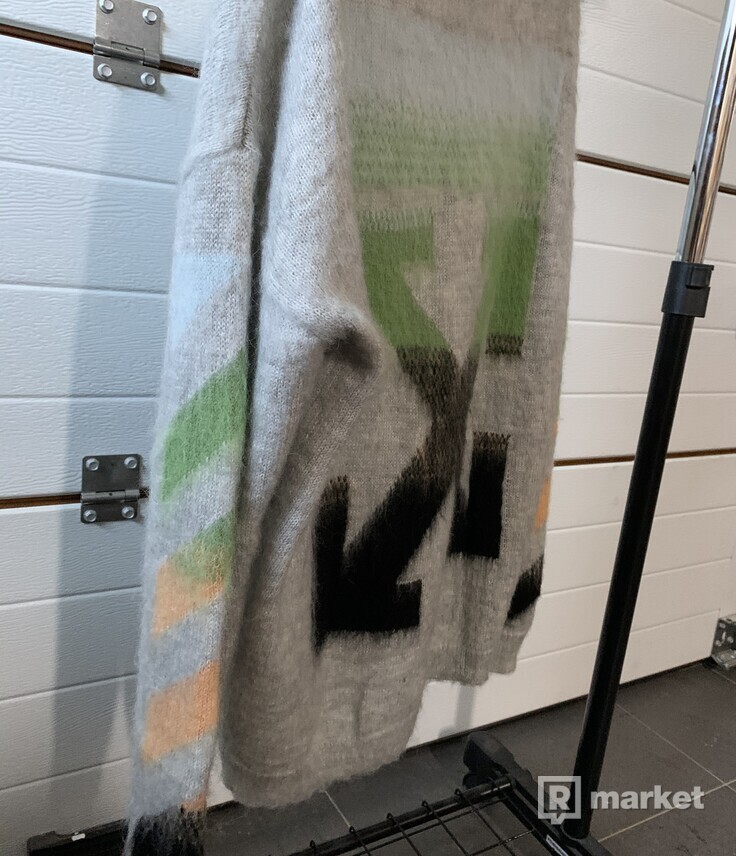 OFF-WHITE Oversized Mohair Sweater Diag