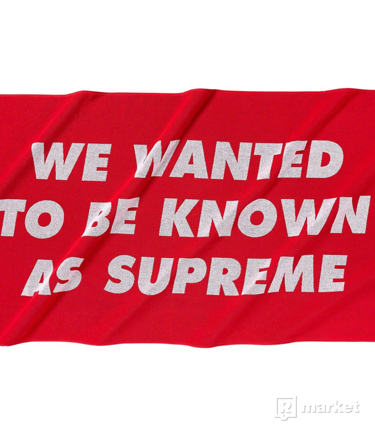 Supreme Known As Towel Red (SS20)