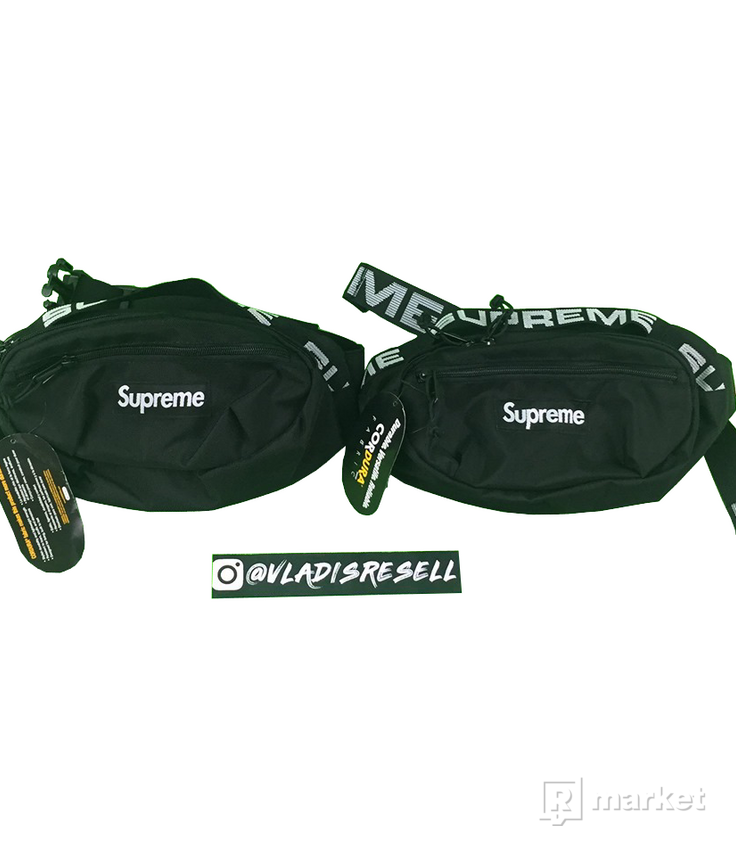 Supreme SS18 Waistbag Black DSWT