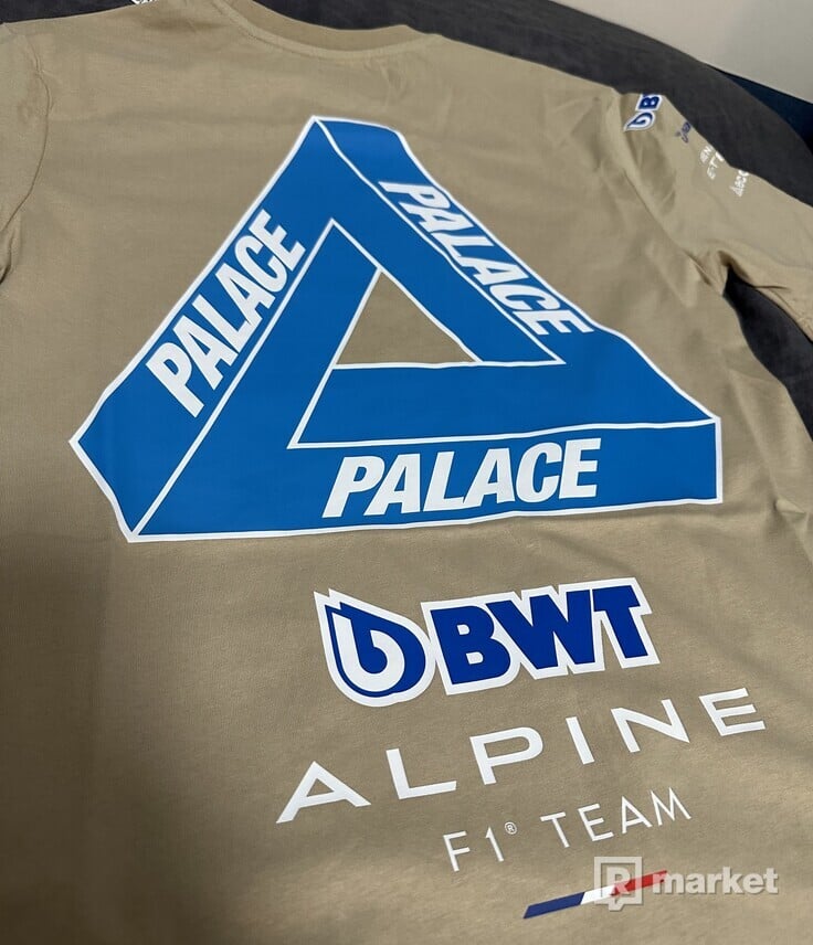 Palace x kappa for alpine tshirt tan M
