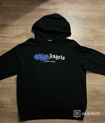 Palm Angels logo-print drawstring hoodie