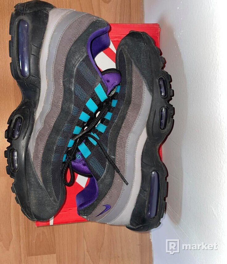Nike Air Max 95 Black Court Purple Teal Nebula